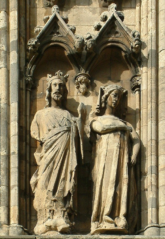 Edward I and Eleanor of Castile, Lincoln Cathedral. Von Lincolnian (Brian).